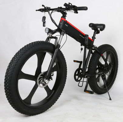 Elektrischer Reifen-Gebirgsschnee Ebike des Fahrrad-26 des Zoll-48v 1000w fetter, das elektrisches Fahrrad faltet
